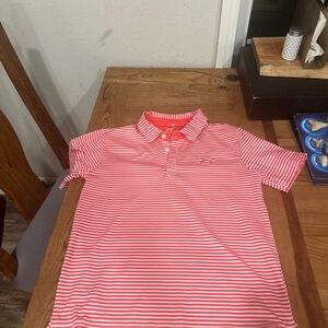 Striped Red Kids Polo Shirt